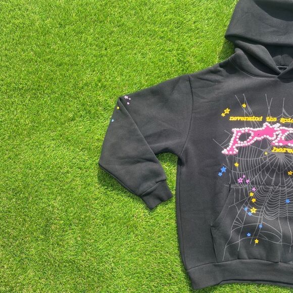 Young Thug Sp5der Black Pink Hoodie - Picture 8 of 11